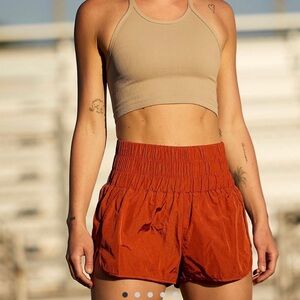 Free People The Way Home Shorts in Cinnamon Sugar